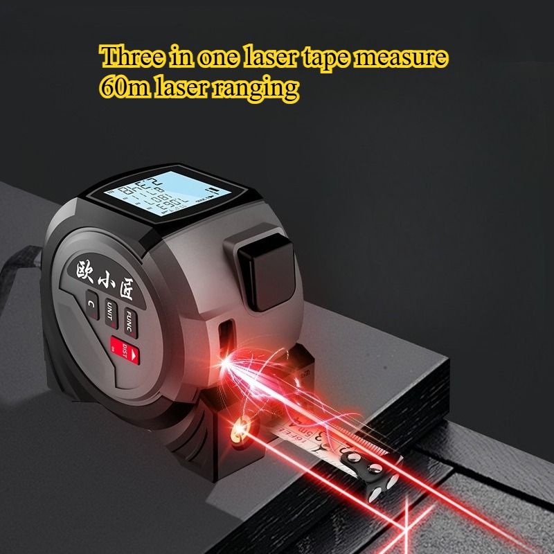 Industrial Laser Tape Measure - Ruban à mesurer télémètre Laser, affichage