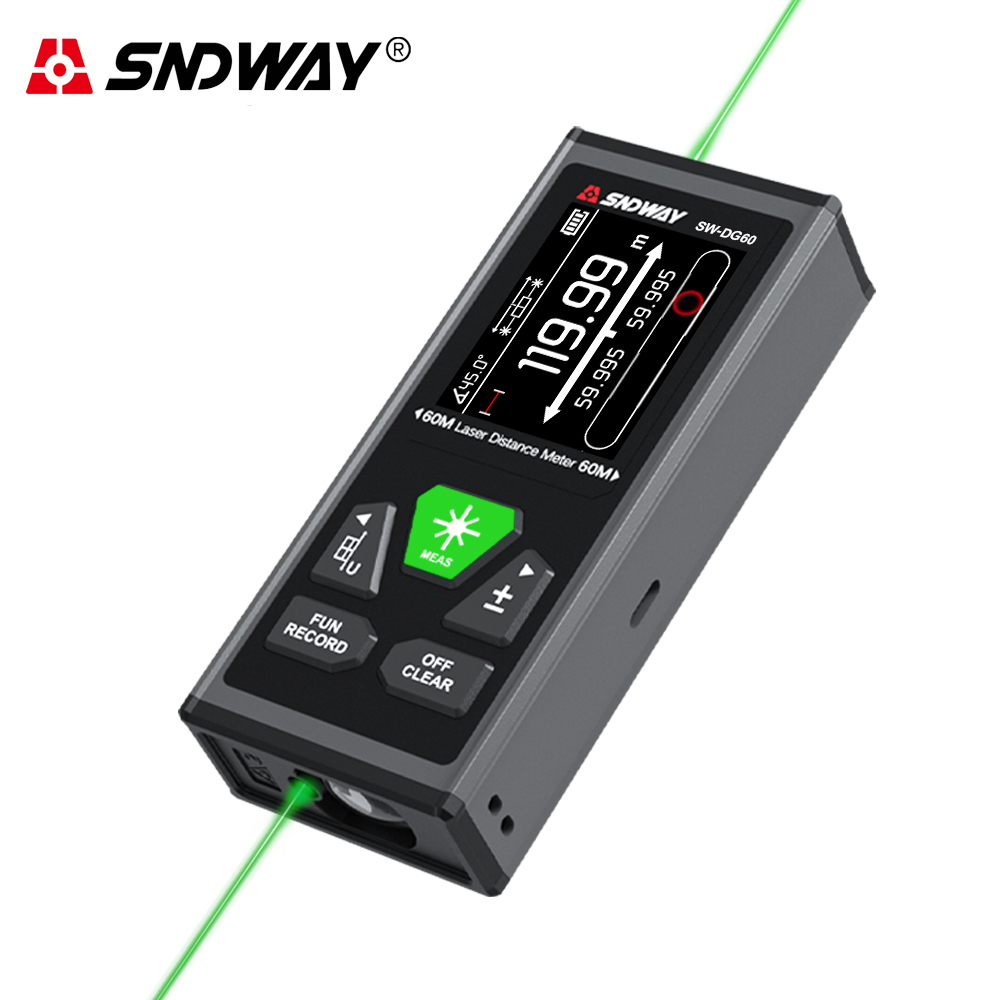Industrial Laser Tape Measure - SNDWAY double télémètre Laser télémètre Laser