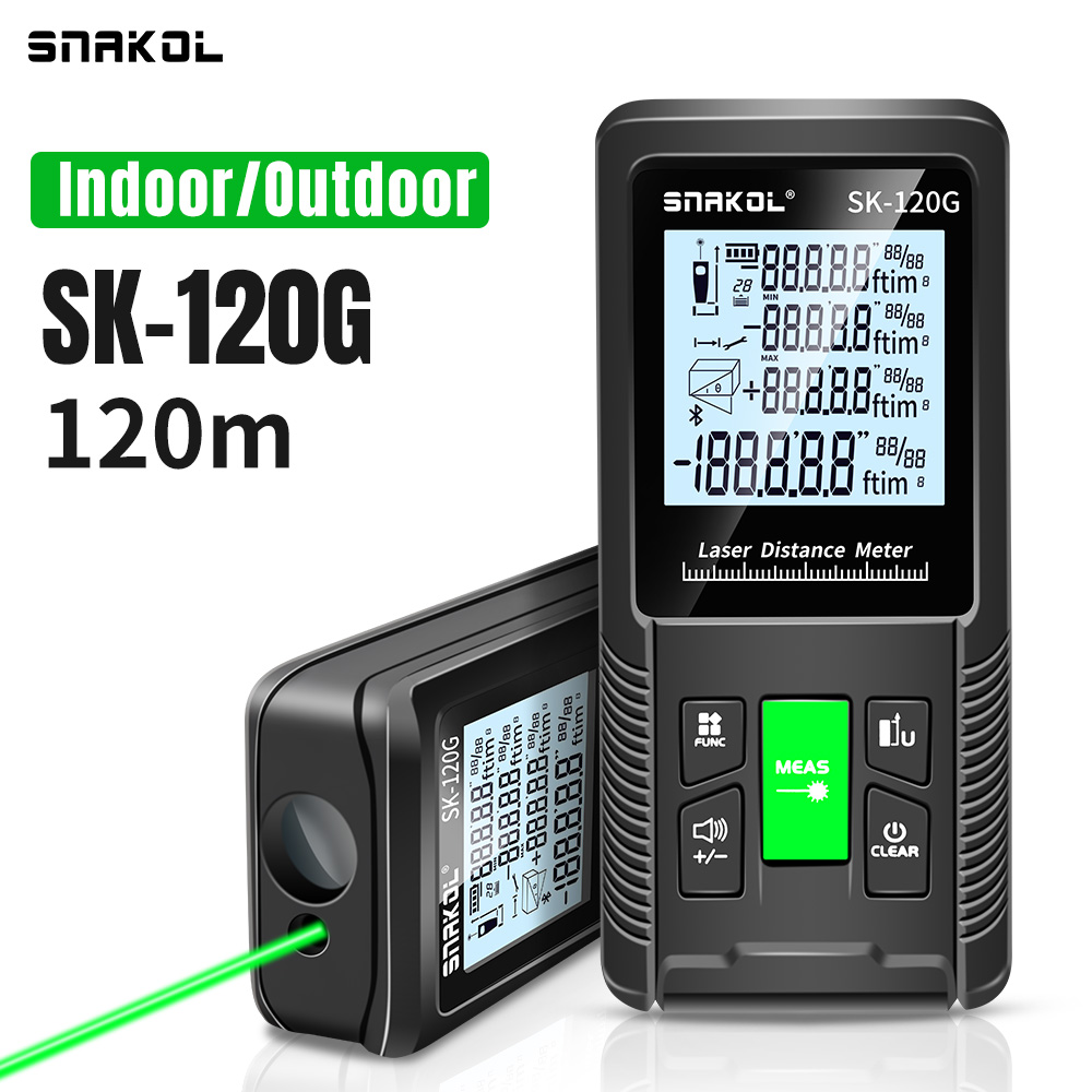Industrial Laser Tape Measure - SNAKOL Télémètre laser haute précision 3-en-1,