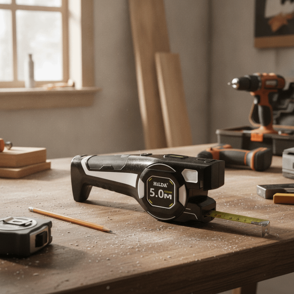 Mètre laser robuste avec affic - Industrial Laser Tape Measure avis et prix