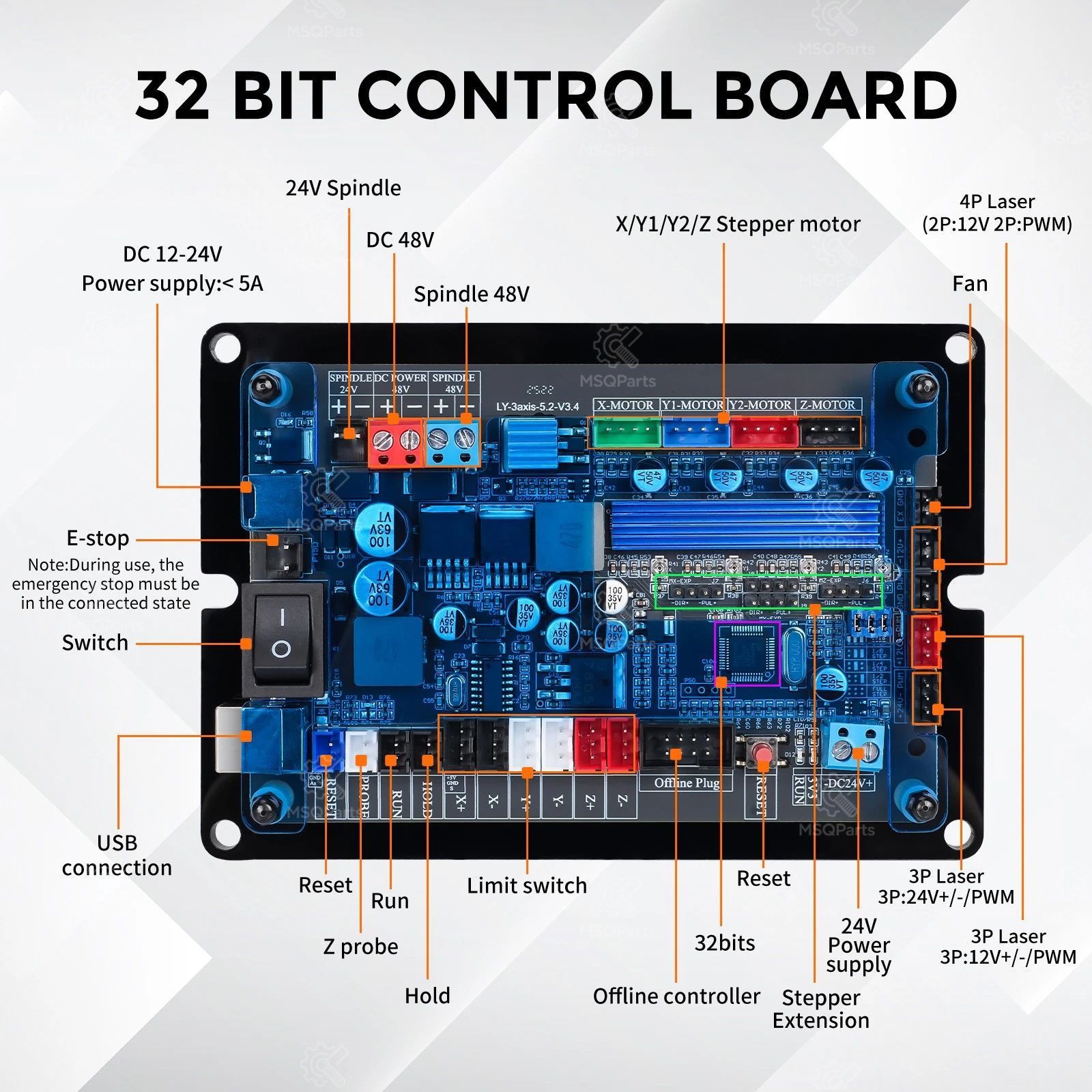 Carte de contrôle GRBL 3 axes  - Laser Controller Board avis et prix
